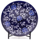 Claybarn Blue Garden Decorative Plate with Stand