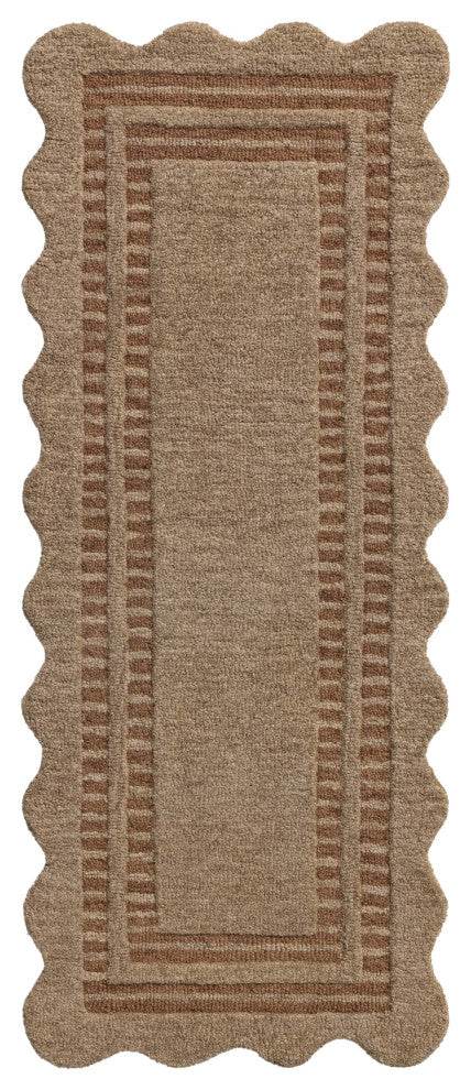 Chris Loves Julia x Loloi Scottie Mocha / Clay 2'-3" x 3'-9" Runner Rug