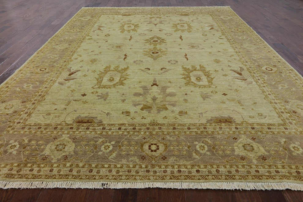 9'x12' Hand Knotted Chobi Peshawar Oriental Wool Rug, P2507