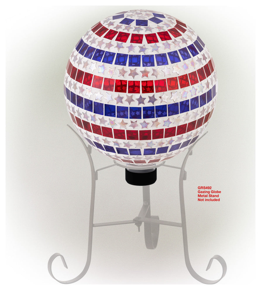 Patriotic Stars and Stripes Gazing Globe Flag Pattern