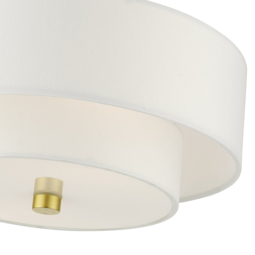 Satin Brass Timeless, Transitional, Versatile, Semi Flush