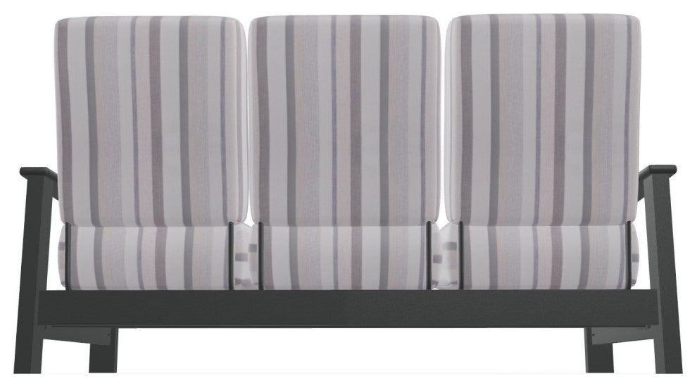 Leeward Deep Seat 3-Seat Outdoor Sofa, Sensory Dove/Graphite