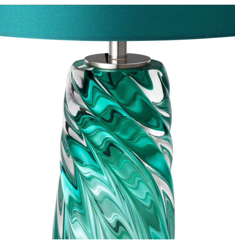Teal Blown Glass Table Lamp | Eichholtz Barron