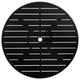 Slat 42" Round Top With Hole, Coastal Mist