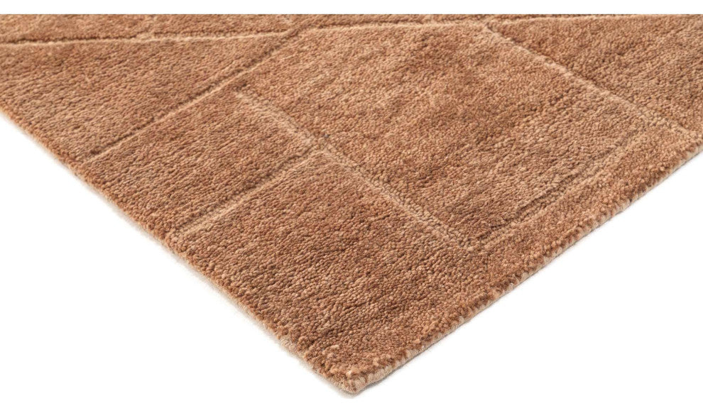 Quartz Relief Area Rug, Rust, 2'6"x8'