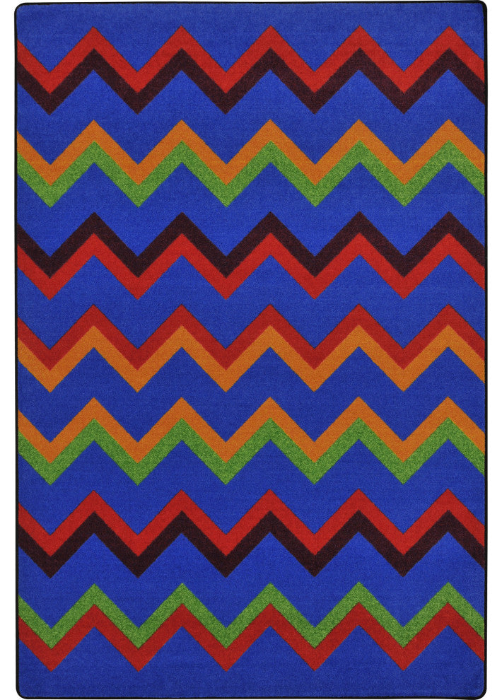 Kid Essentials Rug, Sonic, Primary, 5'4"x7'8"