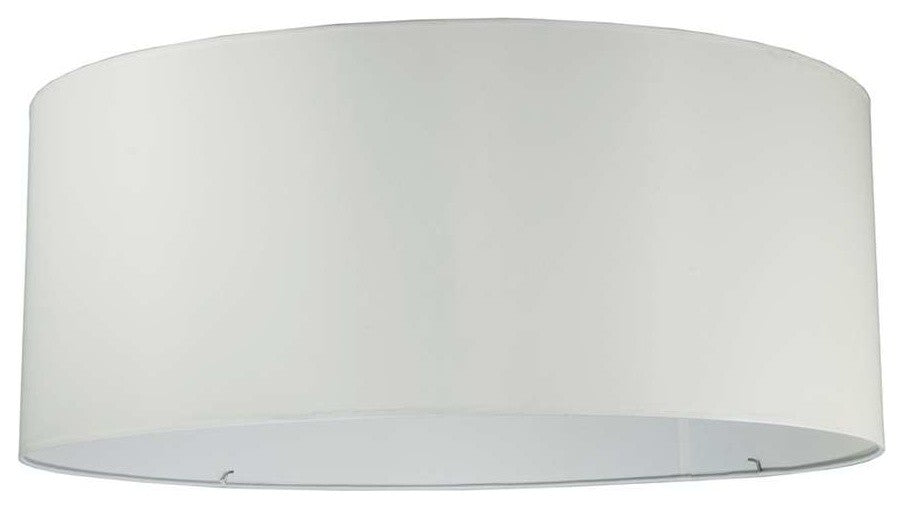 Meyda Lighting 36"W X 14.5"H Fabric White Shade