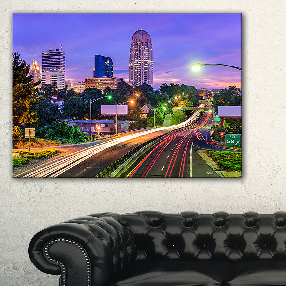 "Winston Salem North Carolina" Canvas Print40"x30"