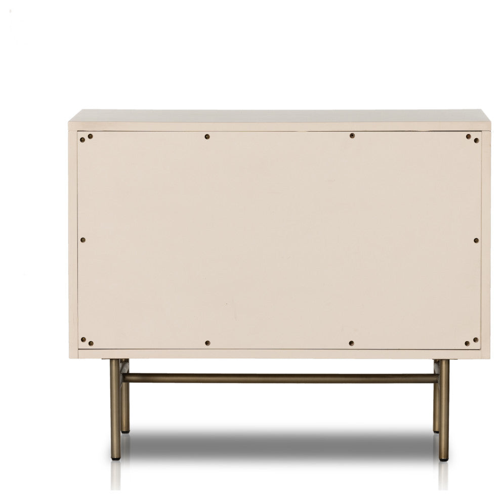 Luella Large Nightstand-Matte Alabaster