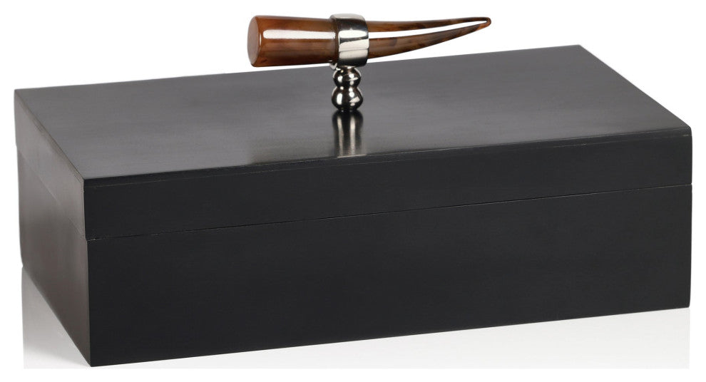 Marlowe Decorative Box With Horn Design Handle