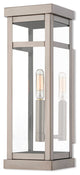 1 Light Outdoor Wall Lantern, Brushed Nickel
