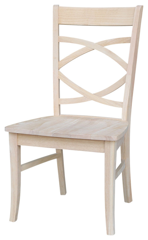 Set of Two Milano Chairs with Wood Seats