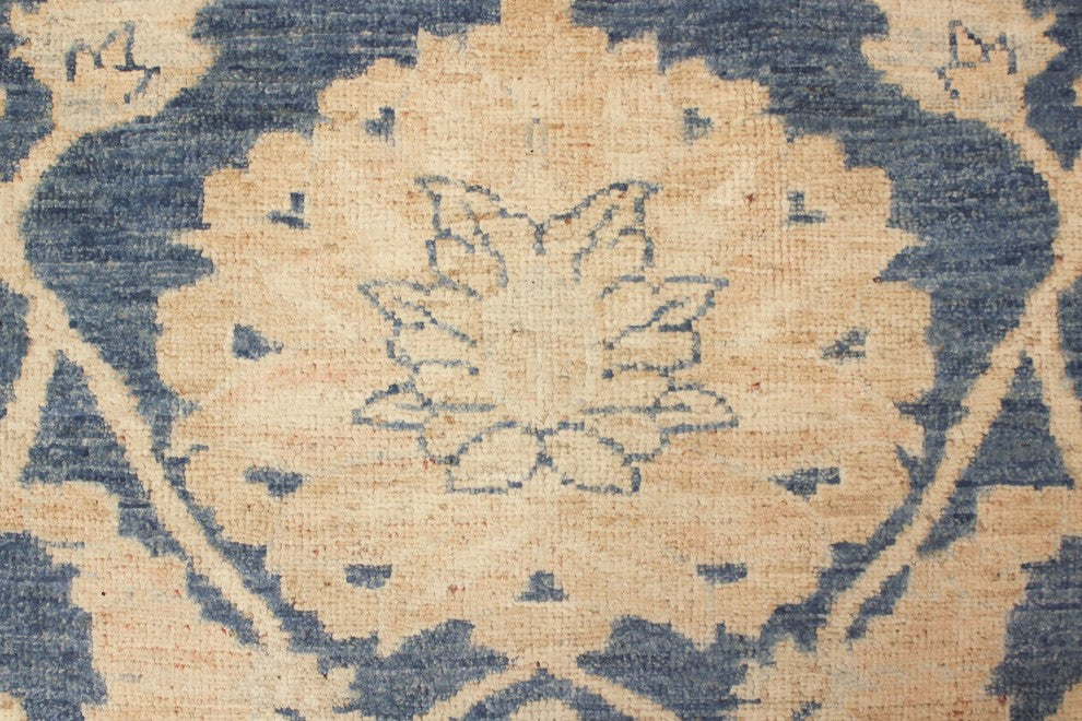 Peshawar Mujune Blue/Beige Rug, 8'10x11'9