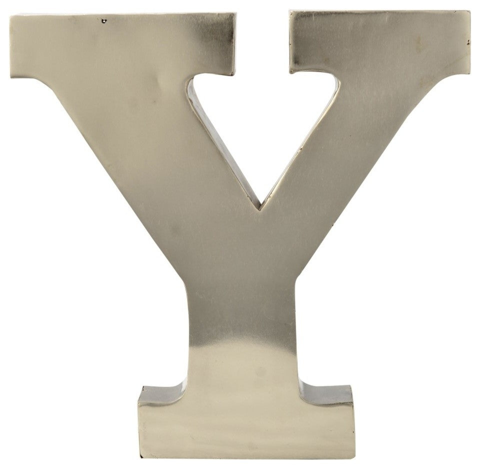 Metal Letter on Antique Nickel Finish, 12"