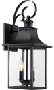 Chancellor 2-Light Outdoor Lantern, Mystic Black