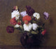 Henri FantinLatour Flowers: Poppies Premium Canvas Print