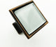 Crystal White Crystal Glass Oil Rubbed Bronze Madison Classic Knob
