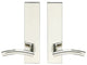 Brussels Lever, Tubular Passage, Polished Stainless Steel, 2-3/8" Backset