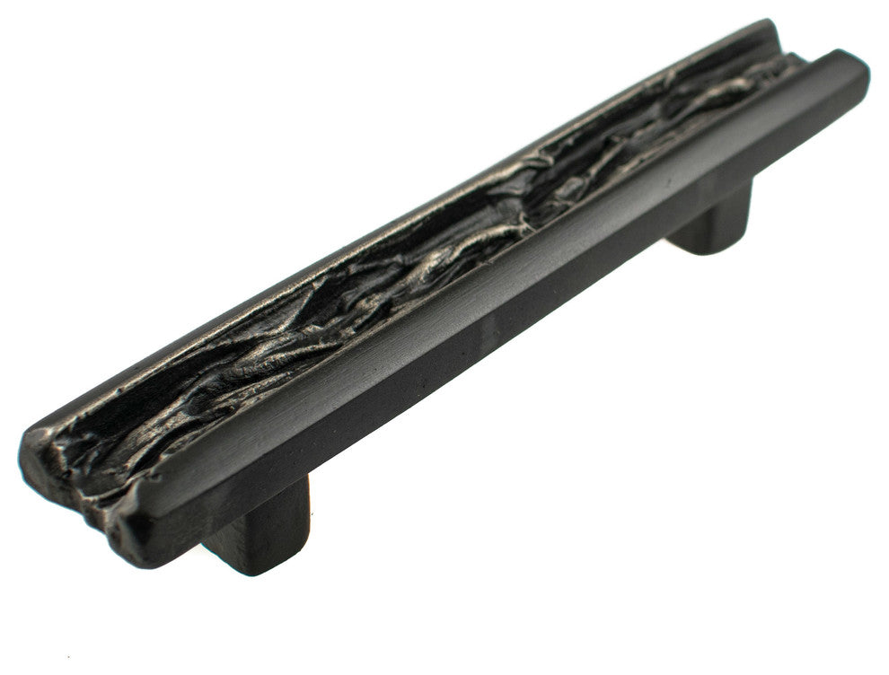 Rapids Pewter Cabinet Pull Hawk Hill Hardware, Black Iron