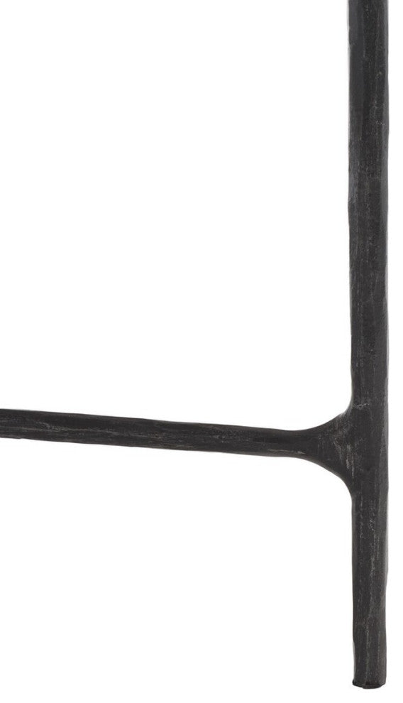 Safavieh Couture Jessa Round Metal Coffee Table, Black