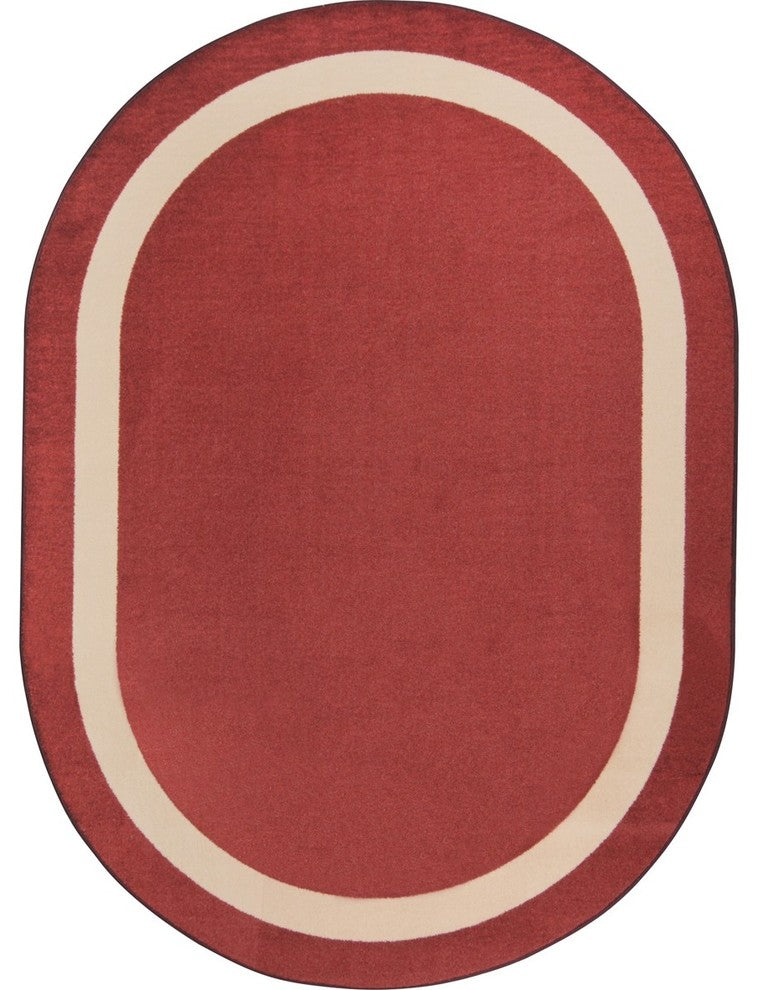 Portrait 10'9" X 13'2" Oval Area Rug, Color Wine