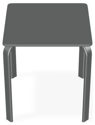 18" Square Marine Grade Outdoor End Table, Graphite