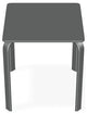 18" Square Marine Grade Outdoor End Table, Graphite