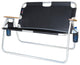 Tailgater Two-Person Folding Aluminum Chair, Black