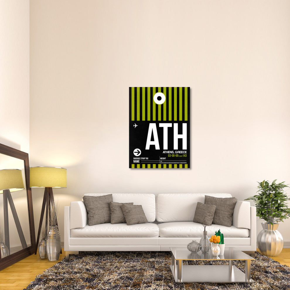 "ATH Athens Luggage Tag 2" Fine Art Print