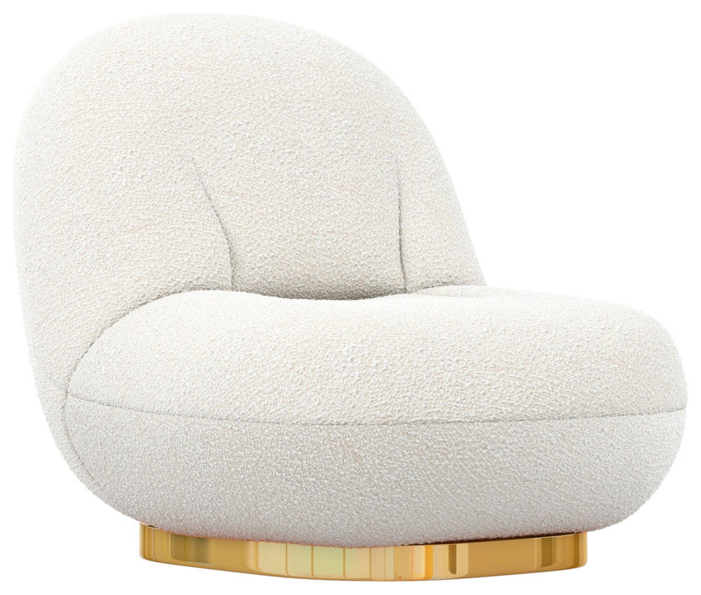 Breeze Boucle Chair, Gold