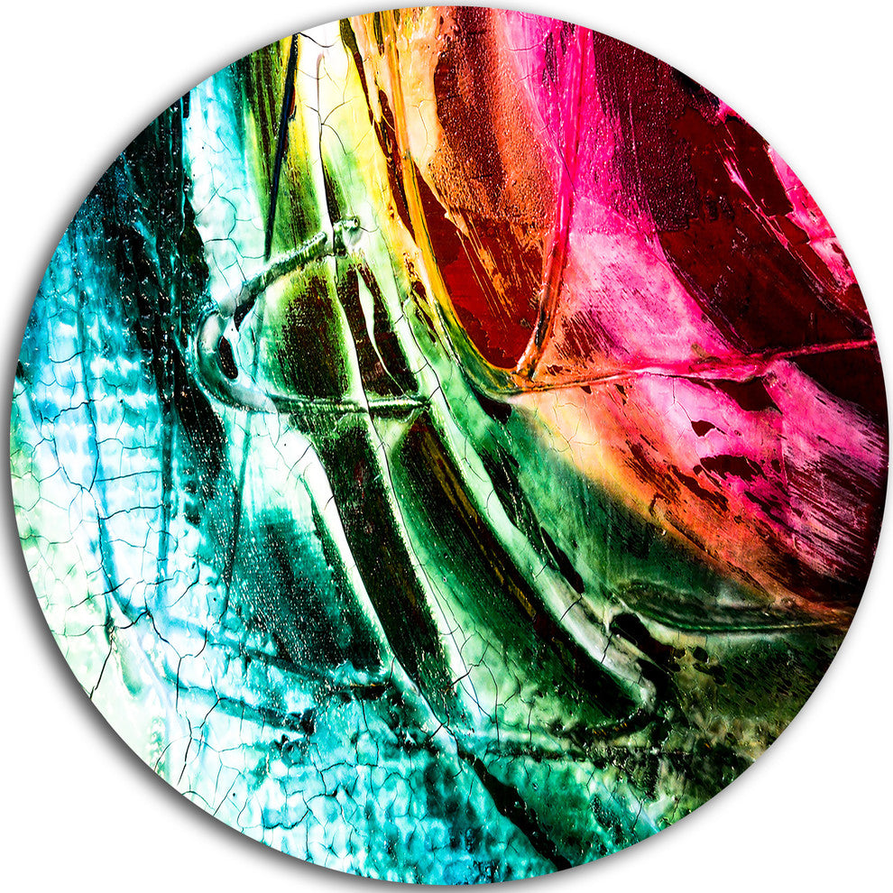 Abstract Buddha Buddhism, Abstract Round Wall Art, 38"