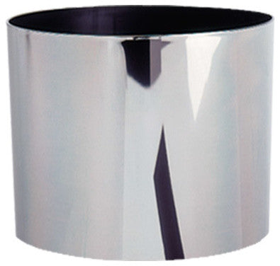 American Essence Odessa Modern Indoor Metallic Plastic Planter, Reflective Chrome, 9"x7"