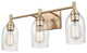 Arlett 3 Light 22 in. Modern Gold Bathroom Vanity Light