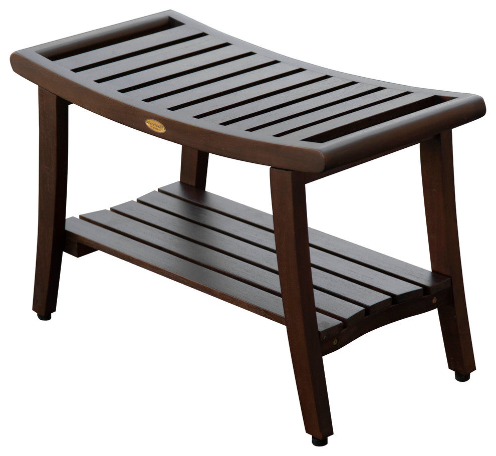 Harmony Eastern Style Shower Bench With LiftAid Arms, 30"x18"