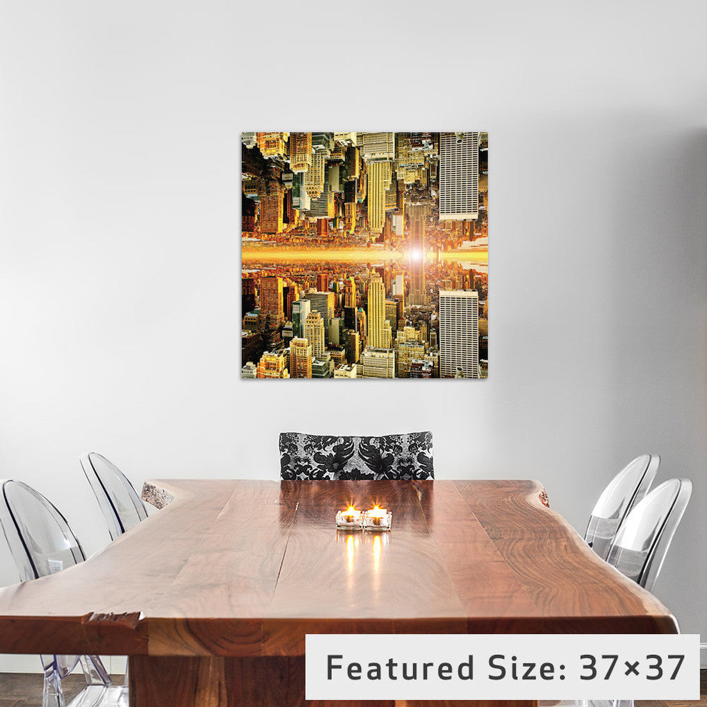 "Double Sided Manhattan" by Philippe Hugonnard, 12x12x1.5