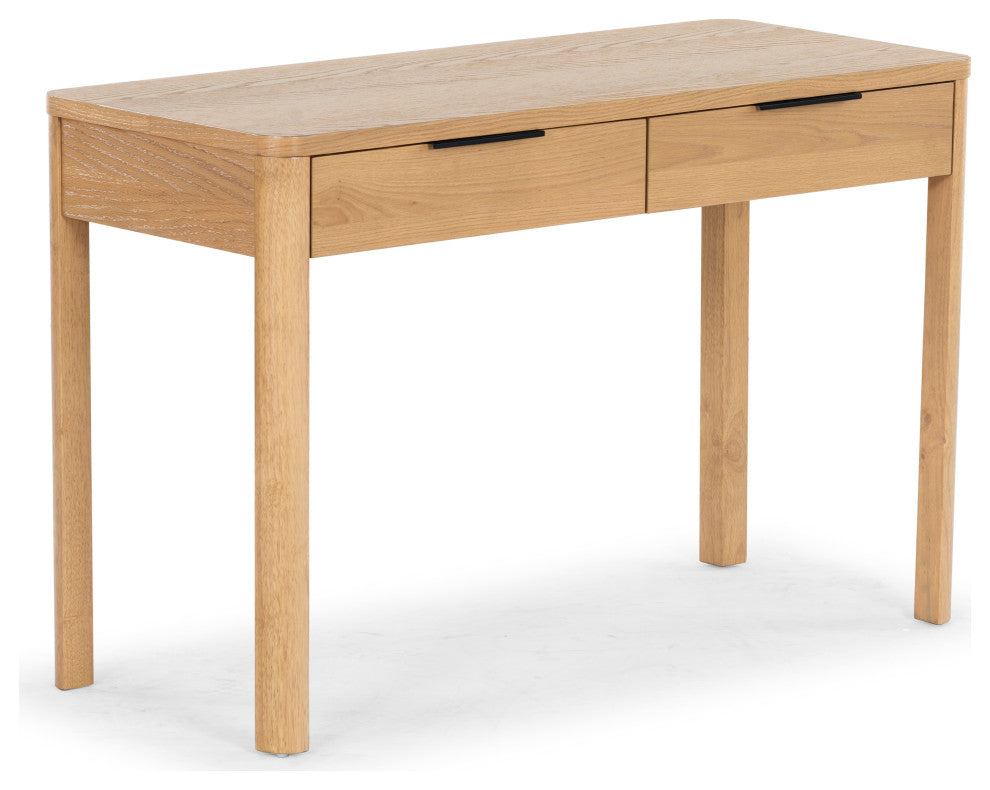 Safavieh Couture Gabrietta 2 Drawer Wood Desk, Natural/Black