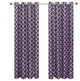 Meridian Room Darkening Grommet Panels, 2PC, Purple, 104"x84"