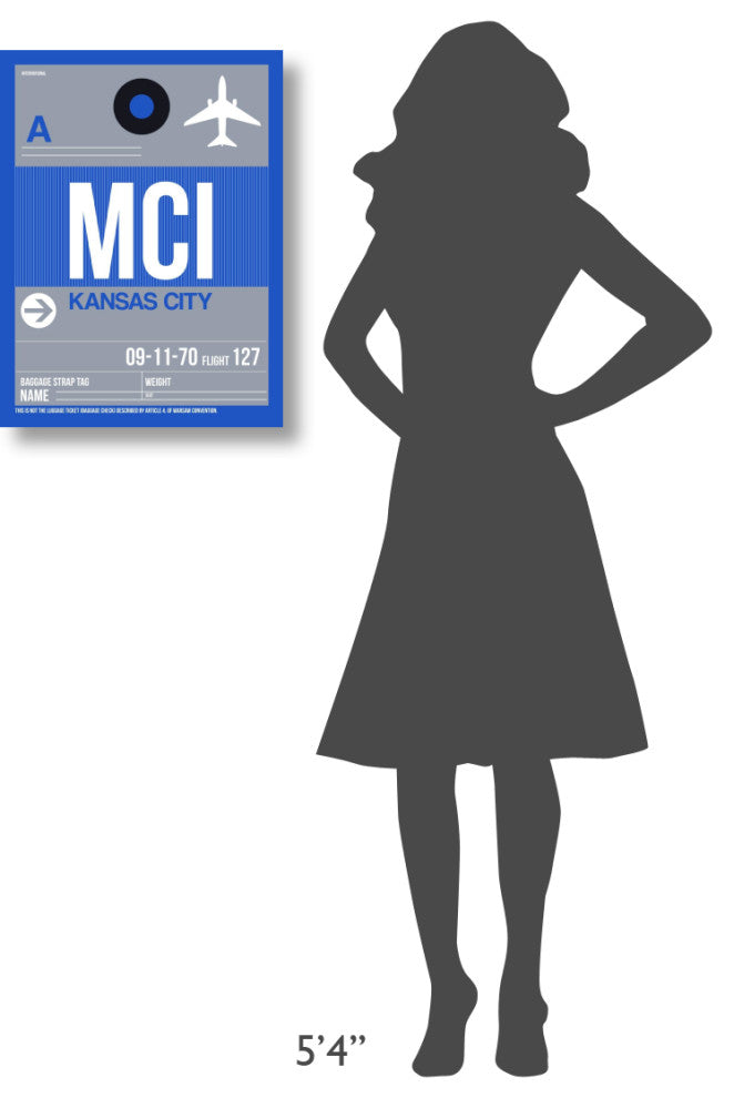 "MCI Kansas City Luggage Tag 2" Fine Art Print