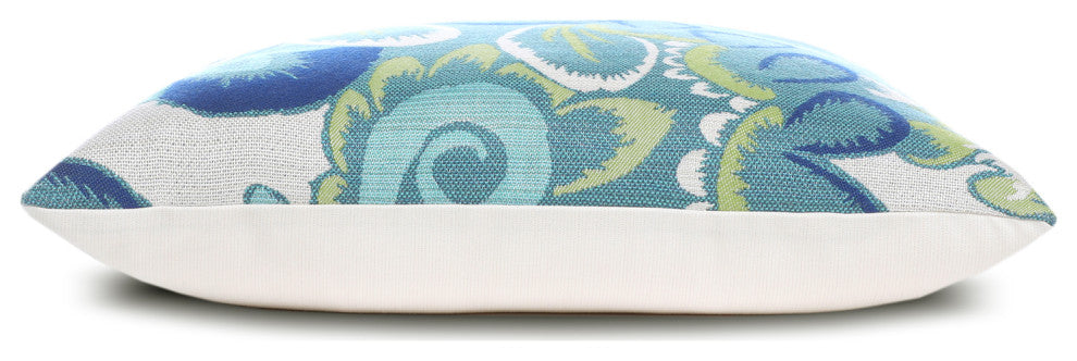 Floral Wave Indoor/Outdoor Performance Pillow, 20"x20"