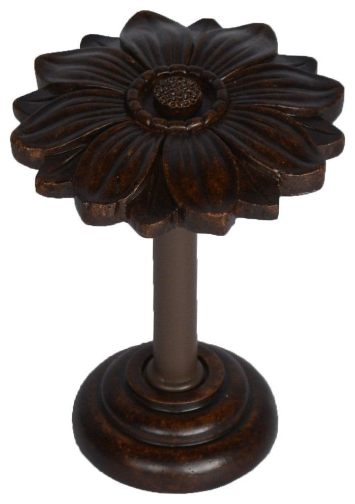 Bloom Drapery Medallion, Mahogany