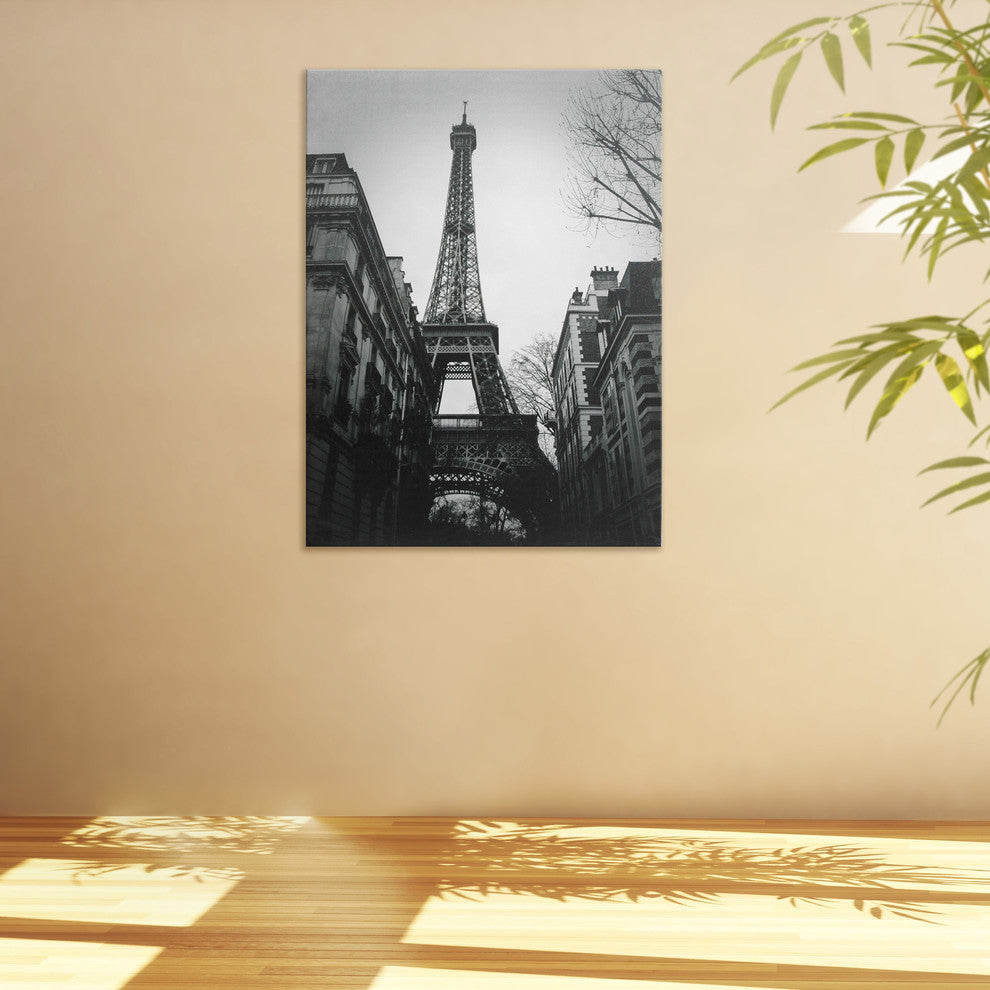 Eiffel Tower Sun Glow Canvas Wall Art