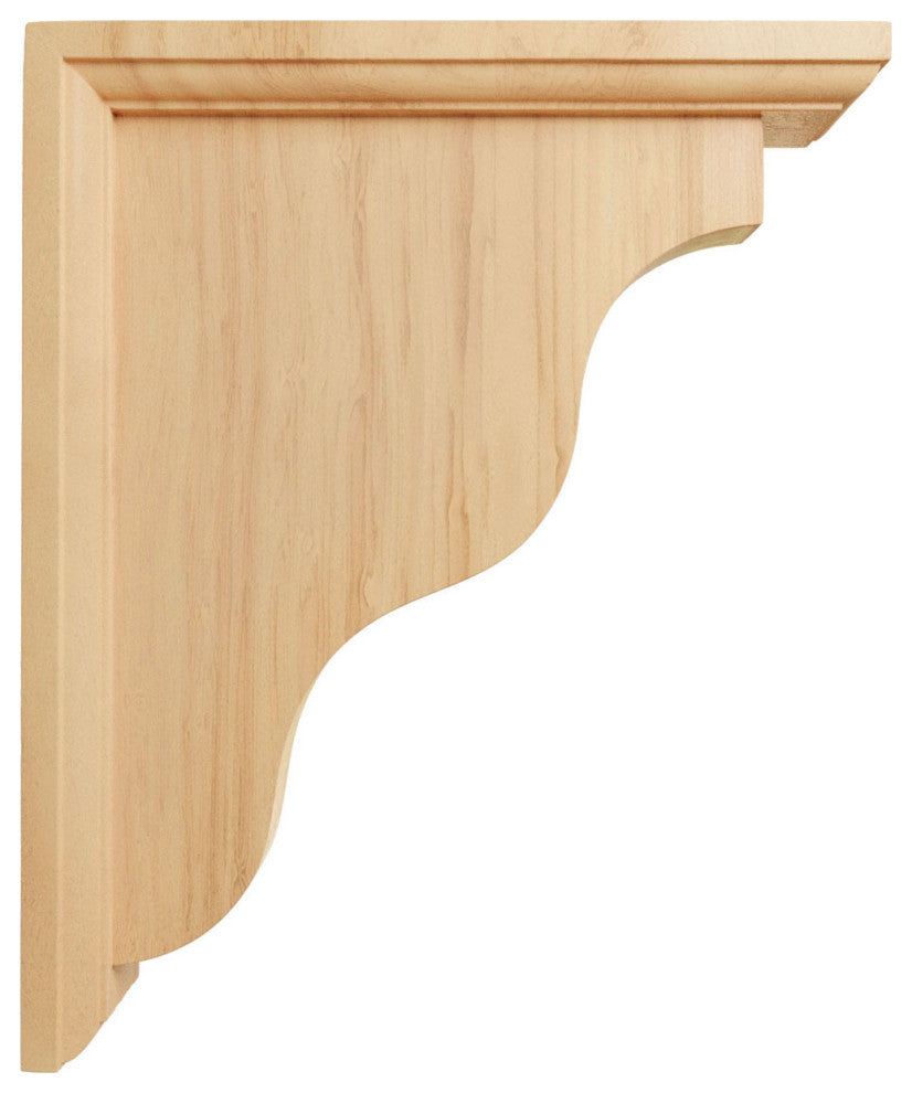 2 1/4"W x 9"D x 11"H Hamilton Traditional Bracket, Red Oak