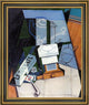 Juan Gris Newspaper with Coffee Mill - 20" x 25" Framed Premium Canvas Print