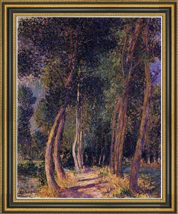 Gustave Loiseau In the Woods Framed Premium Canvas Print, 20"x25"