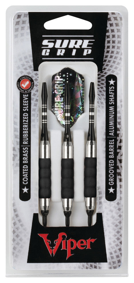 Viper Sure Grip Black Soft Tip Darts, 16 Grams