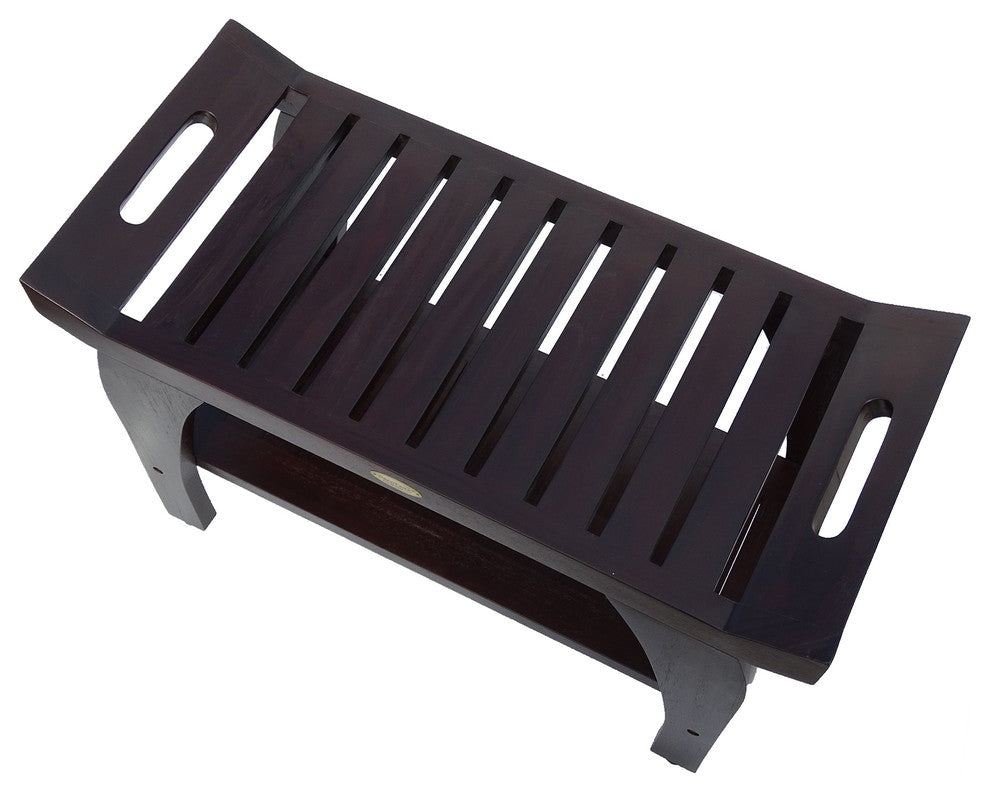 Tranquility Eastern Style Shower Bench With LiftAid Arms, 30"x18"