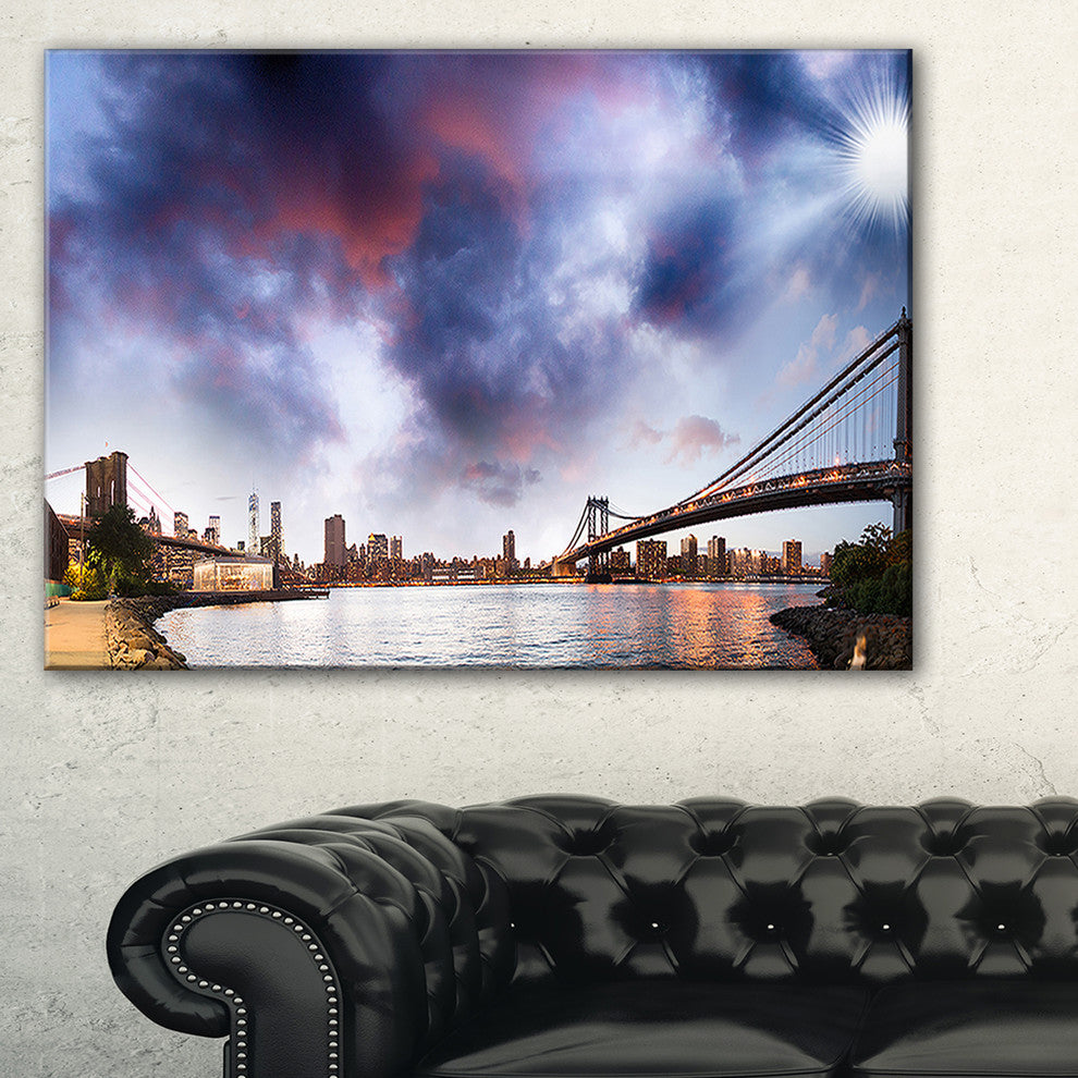 "Brooklyn Bridge Over East River" Canvas Print40"x30"