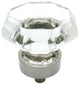 Cosmas 5268SN Satin Nickel Cabinet Knob, Set of 5, Glass: Clear