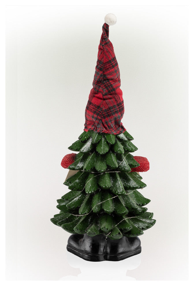 Christmas Tree "Cheer" Gnome Decoration with Color Changing LED Lights