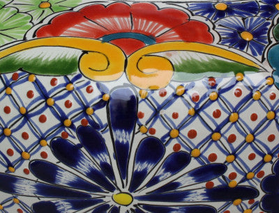 Big Multicolor Talavera Ceramic Pot